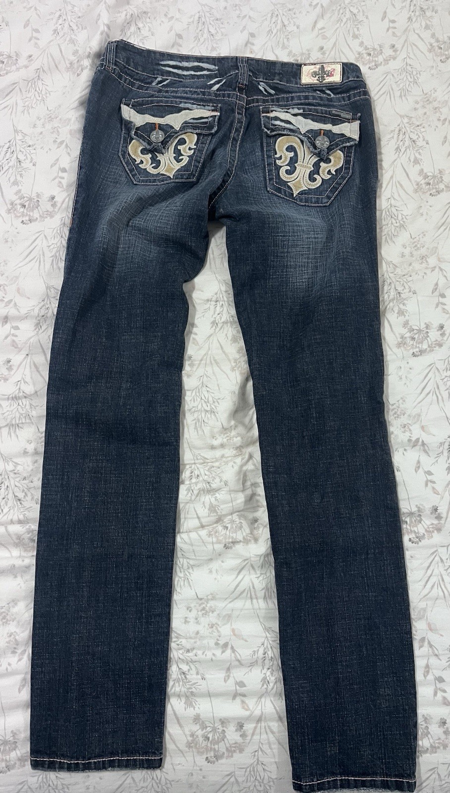 Laguna Beach 100% Cotton Jeans Fleur De Lis Women’s Size 30