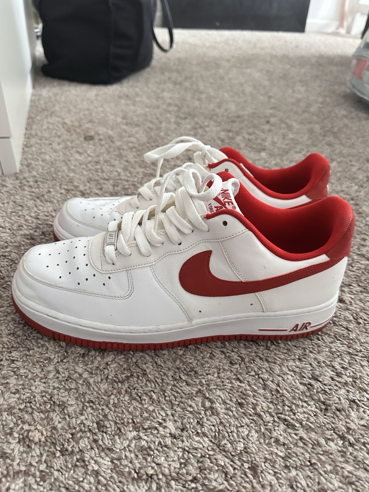 Nike Air Force 1 ’07 White Red Outsole – M11