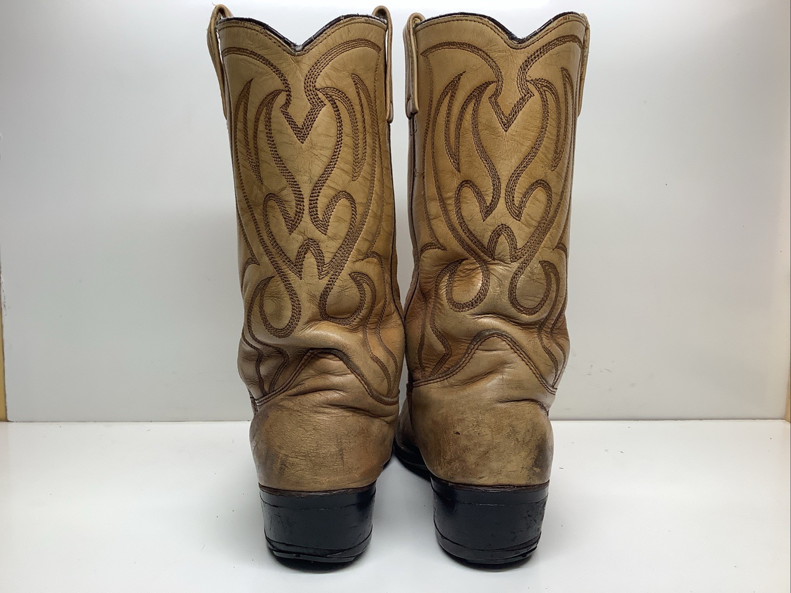 VTG MENS IRON AGE WORK STEEL TOE BROWN BOOTS SIZE 10.5 E