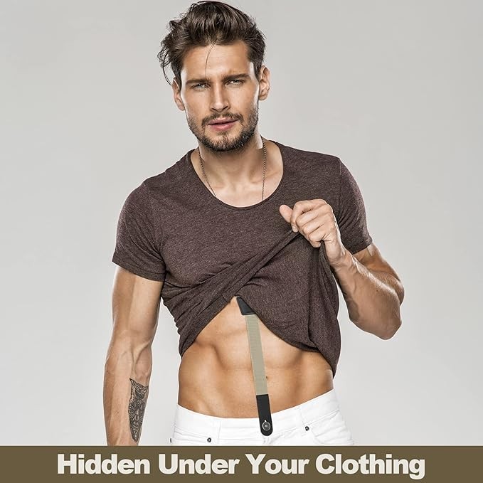 Hidden Suspenders for Untucked Men Under Shirt Under Clothing Y Back Suspende…