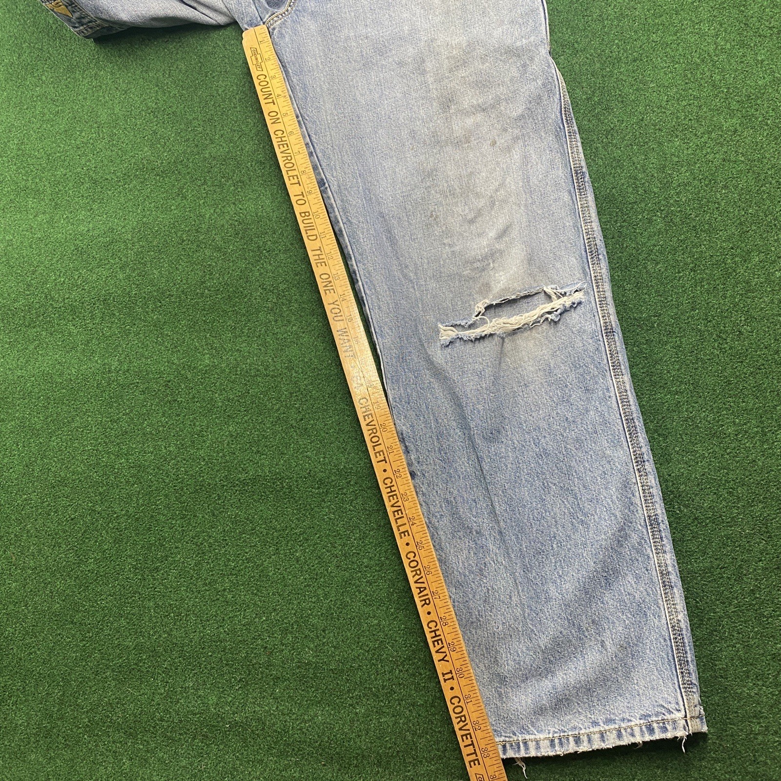 Vintage Levis Silvertab Jeans Mens 34 Blue Denim 90S BAGGY Wide Leg FITS 34×33