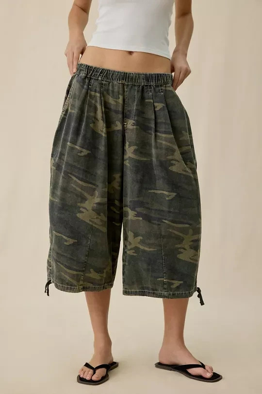 BDG- BDG Bobbi Cropped Baggy Pull-On Pants