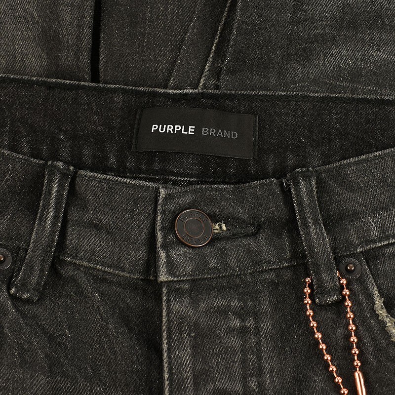 PURPLE BRAND Black Pintuck Coated Slim Fit Low Rise Flare Jeans 30 NWT
