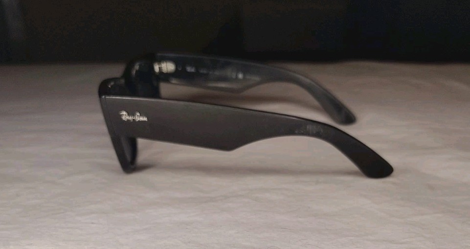 Ray-Ban RB 0840-S Mega Wayfarer Sunglasses Black/Blue