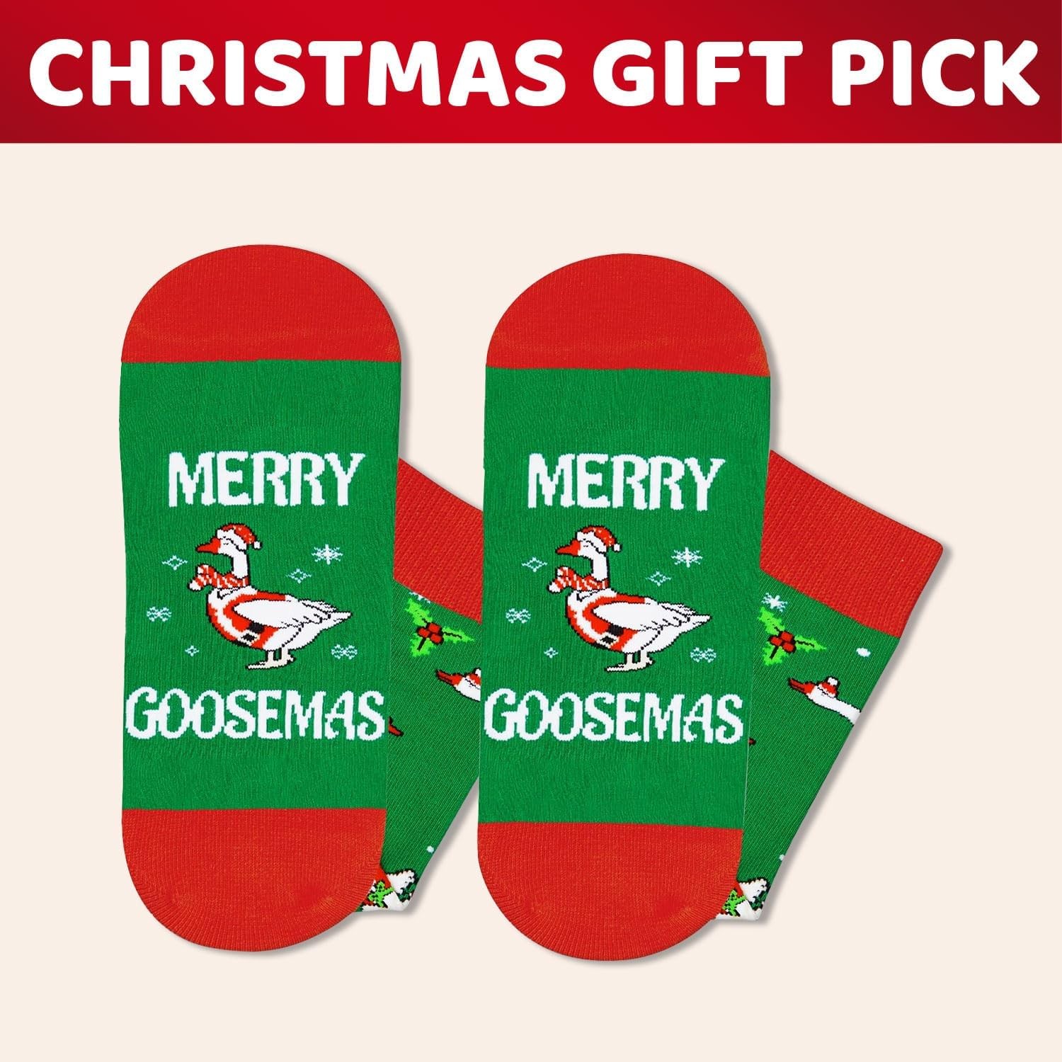 HAPPYPOP Christmas Gifts Stocking for Teens – Goose Socks Xmas with…