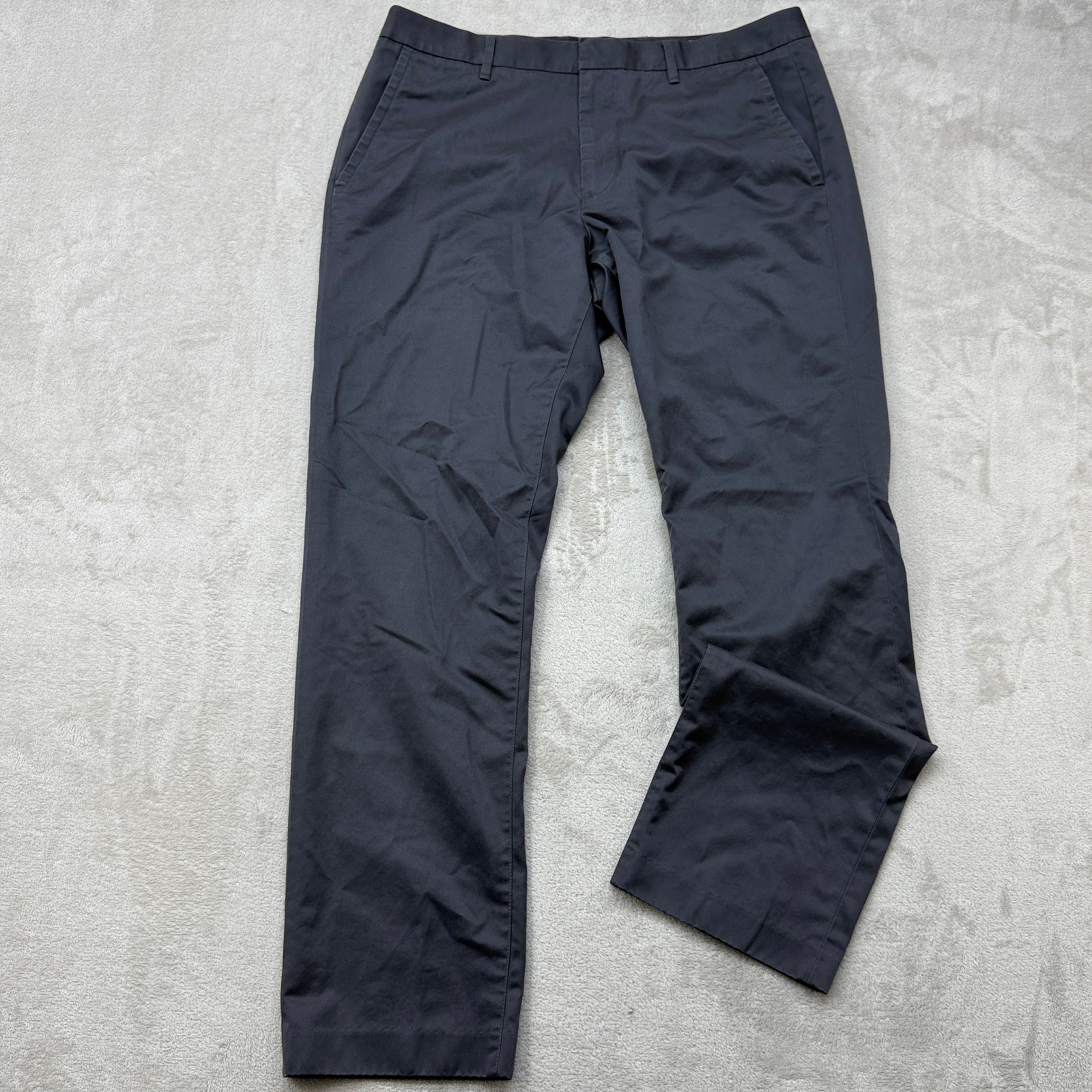 Bonobos Friday Slim Fit Pants Mens 34×30 Grey Chino Lightweight Stretch Preppy