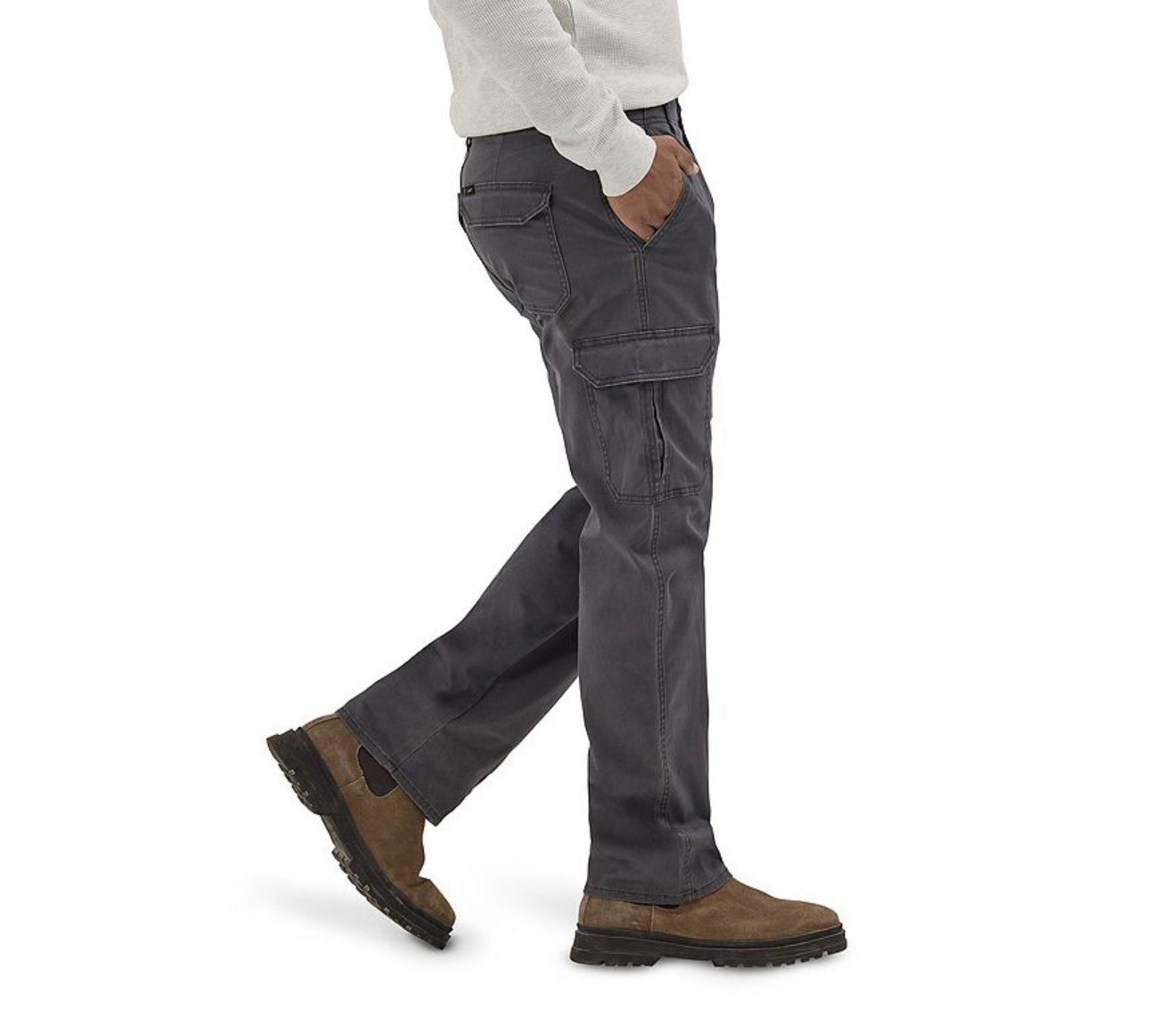 Lee – Extreme Comfort MVP Engineer Straight Fit Cargo Pants 36×34 Gray NEW wTags
