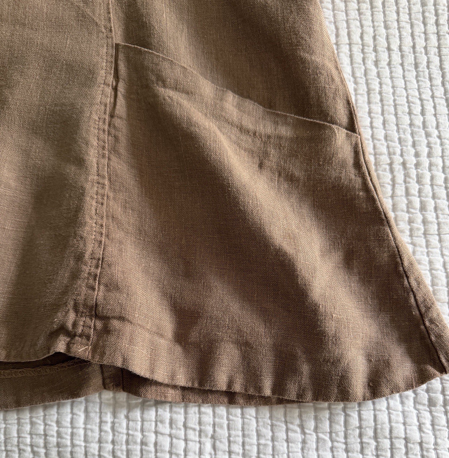 Willow Brand WMs Casual 100% Linen Button Shacket/Jacket Size M Cinchable