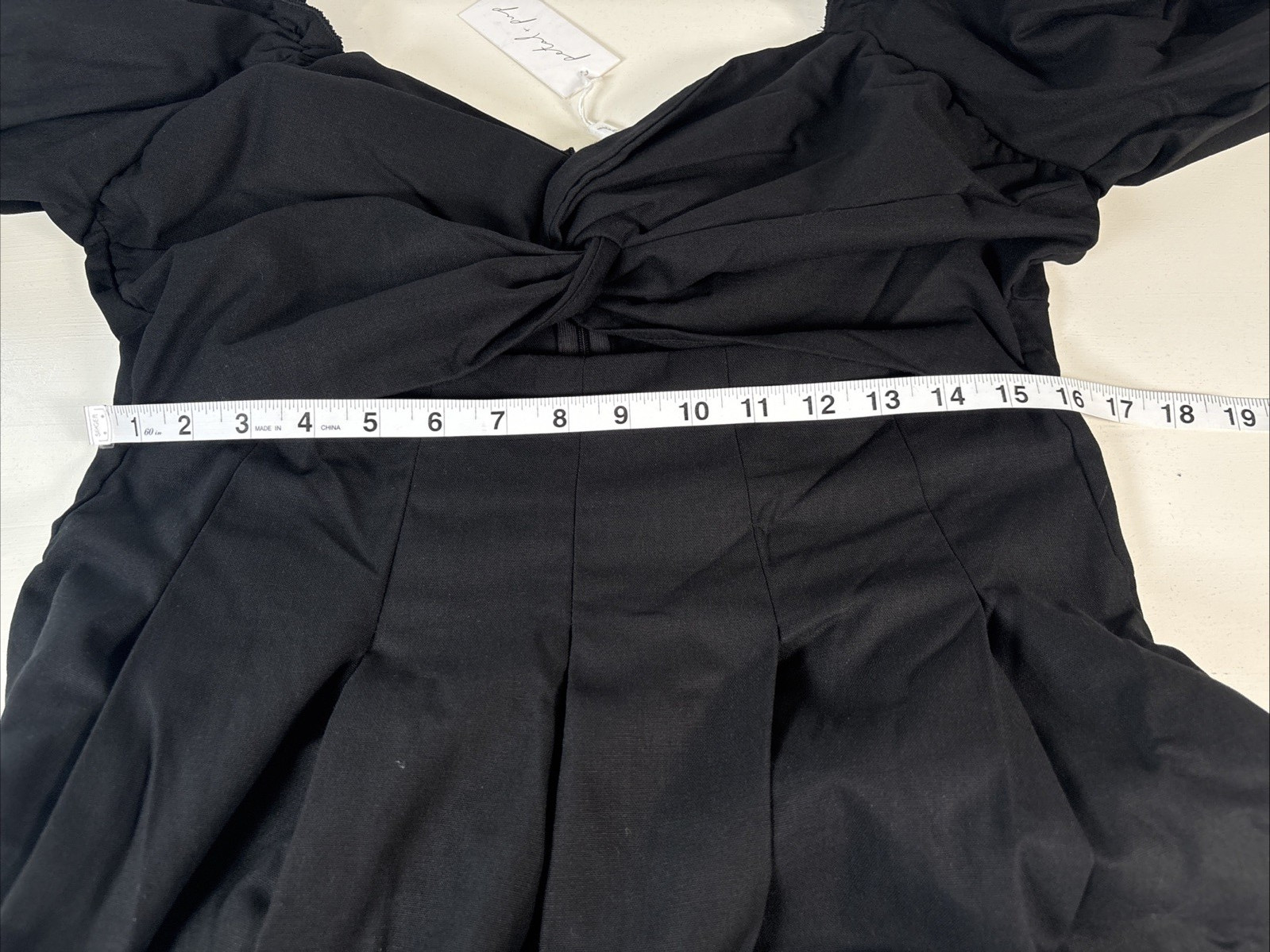 Petal & Pup Cutout Black Maxi Balloon Sleeve Dress Zip Back Size XL