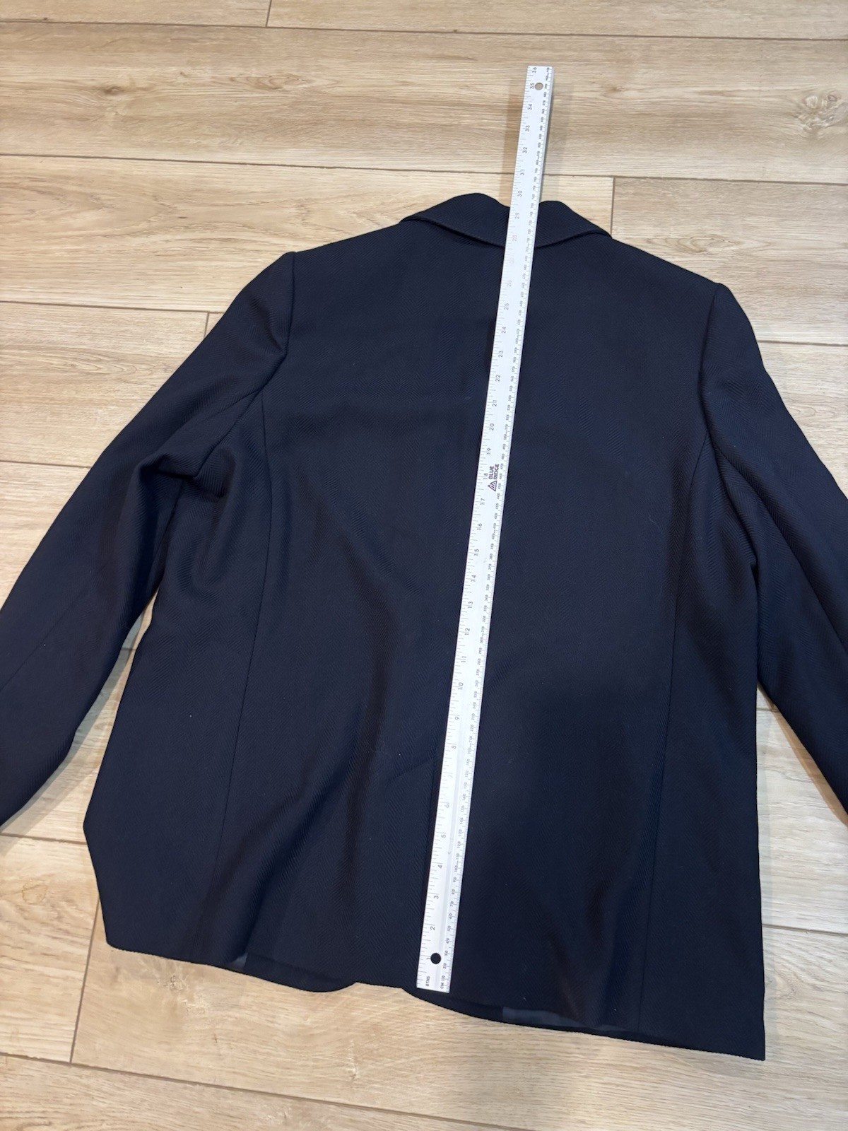 ME+EM Navy Blue Blazer Oversized Soft Structure Tailoring Jacket US 12 UK 16