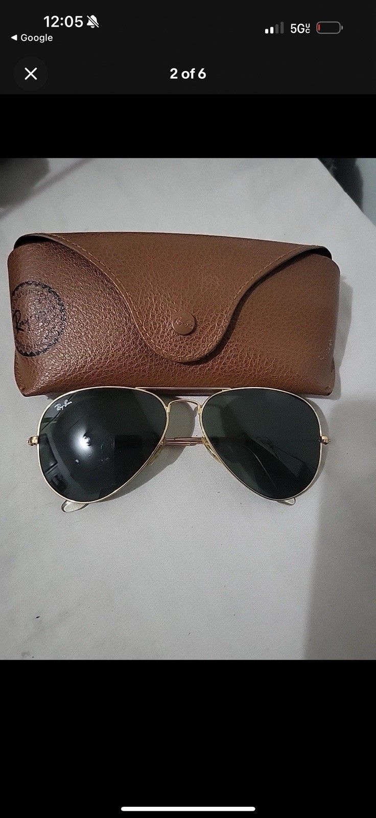 Ray-Ban RB3025 Brown Polarized Lens Gold Metal Frame Sunglasses