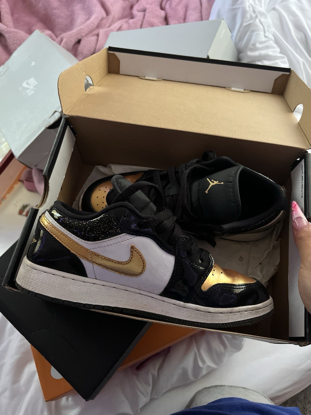 Size 6.5 – Air Jordan 1 Low Gold Toe
