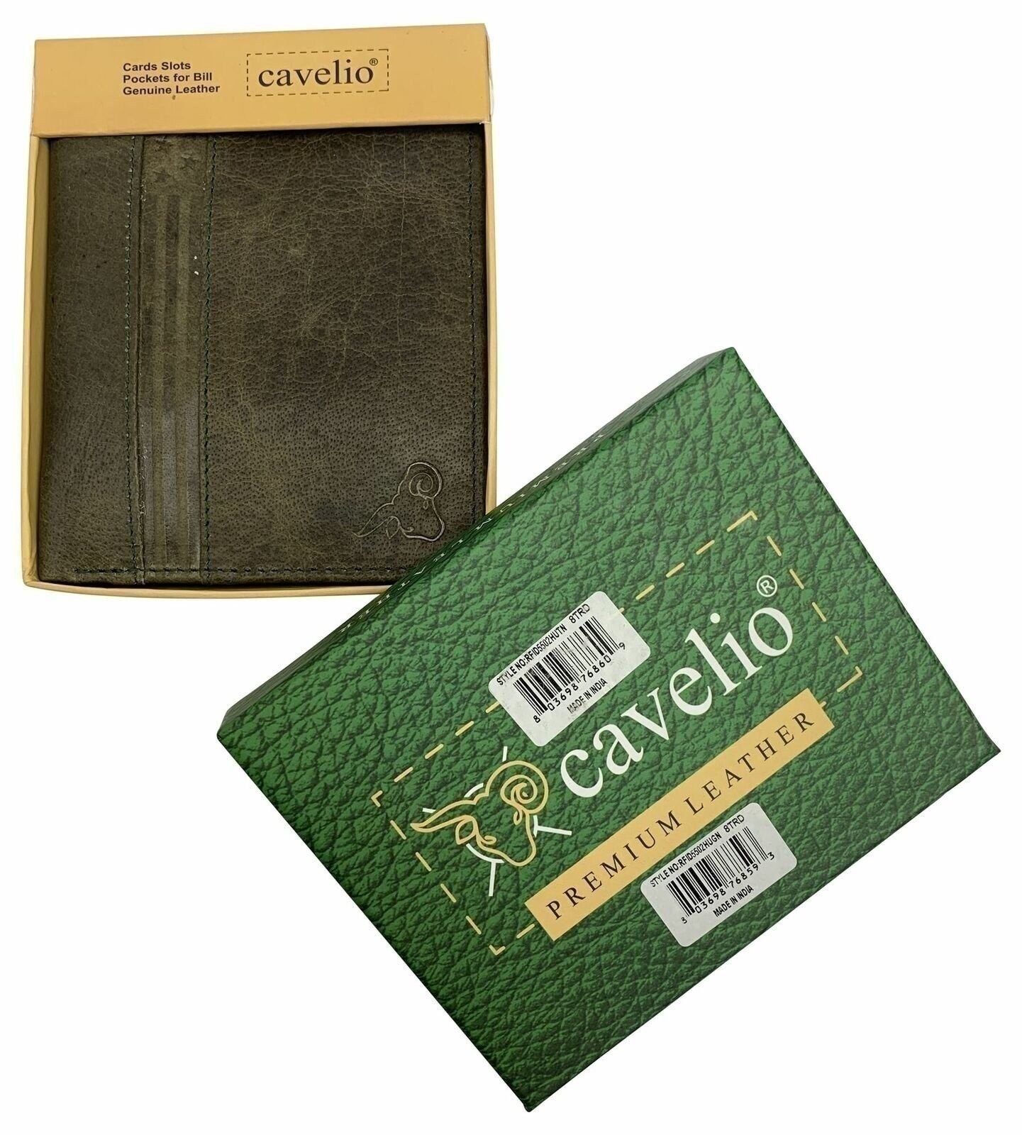 RFID Blocking Genuine Leather Bifold Hipster European Wallet For Men USA Series