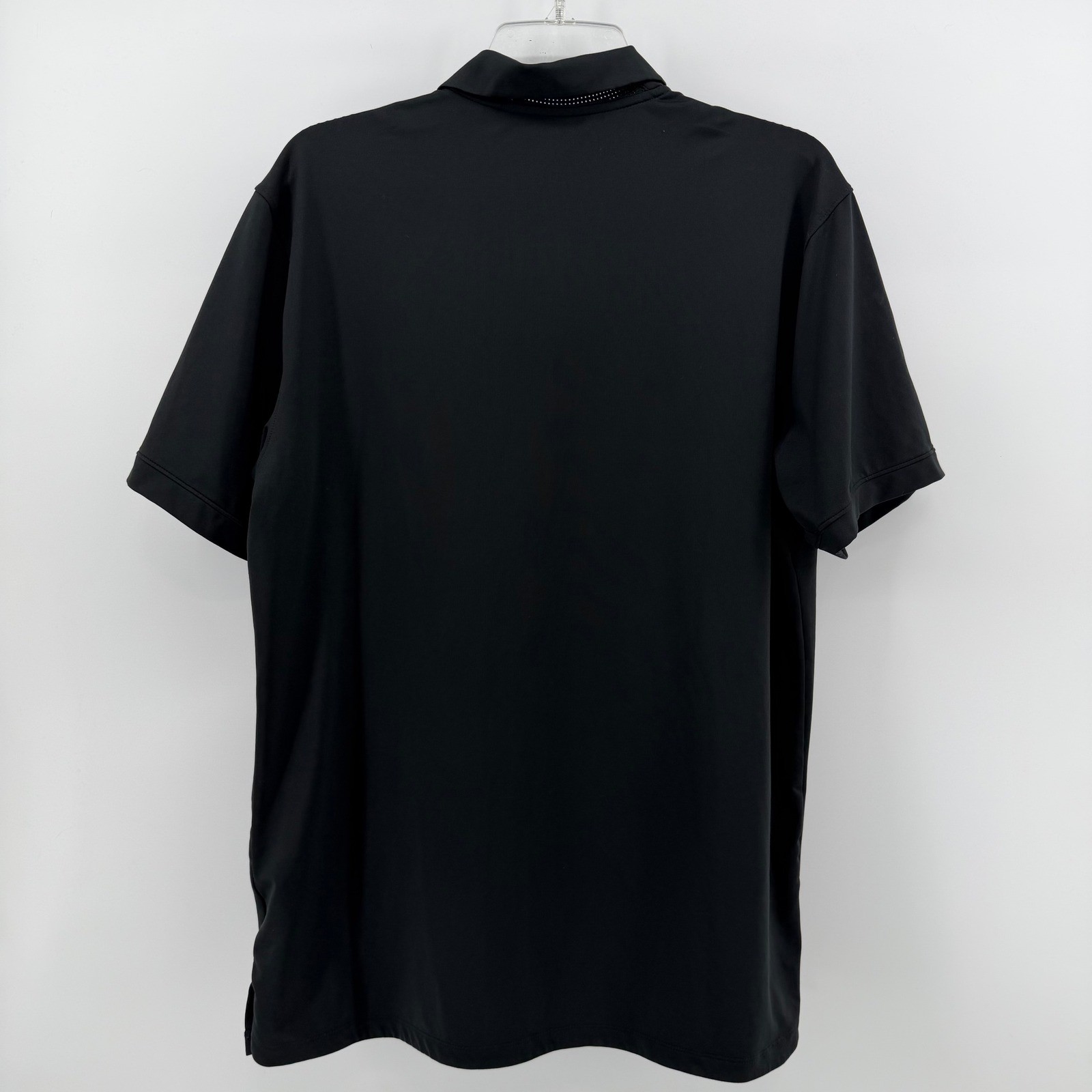 Nike Polo Shirt Mens Medium Black San Antonio Spurs NBA Dri-FIT Short Sleeve