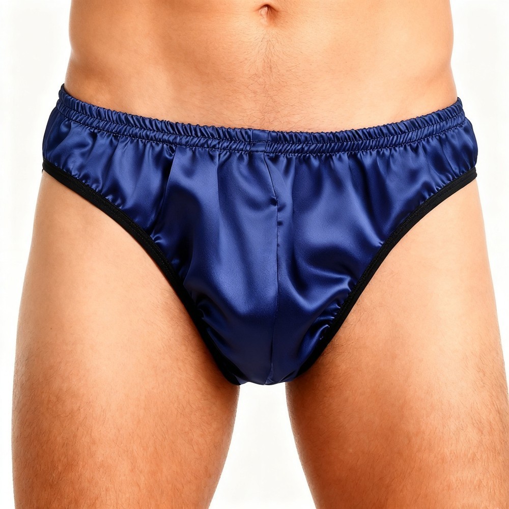 3 Pack Men’s 100% Silk Briefs – Comfort Daily Wear Underwear Sizes S-4XL