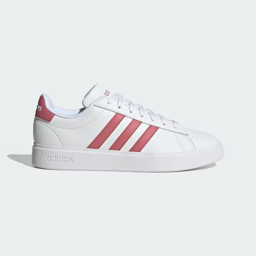 Adidas Women’s Grand Court ‘White Pink Strata’ Shoes HP2537