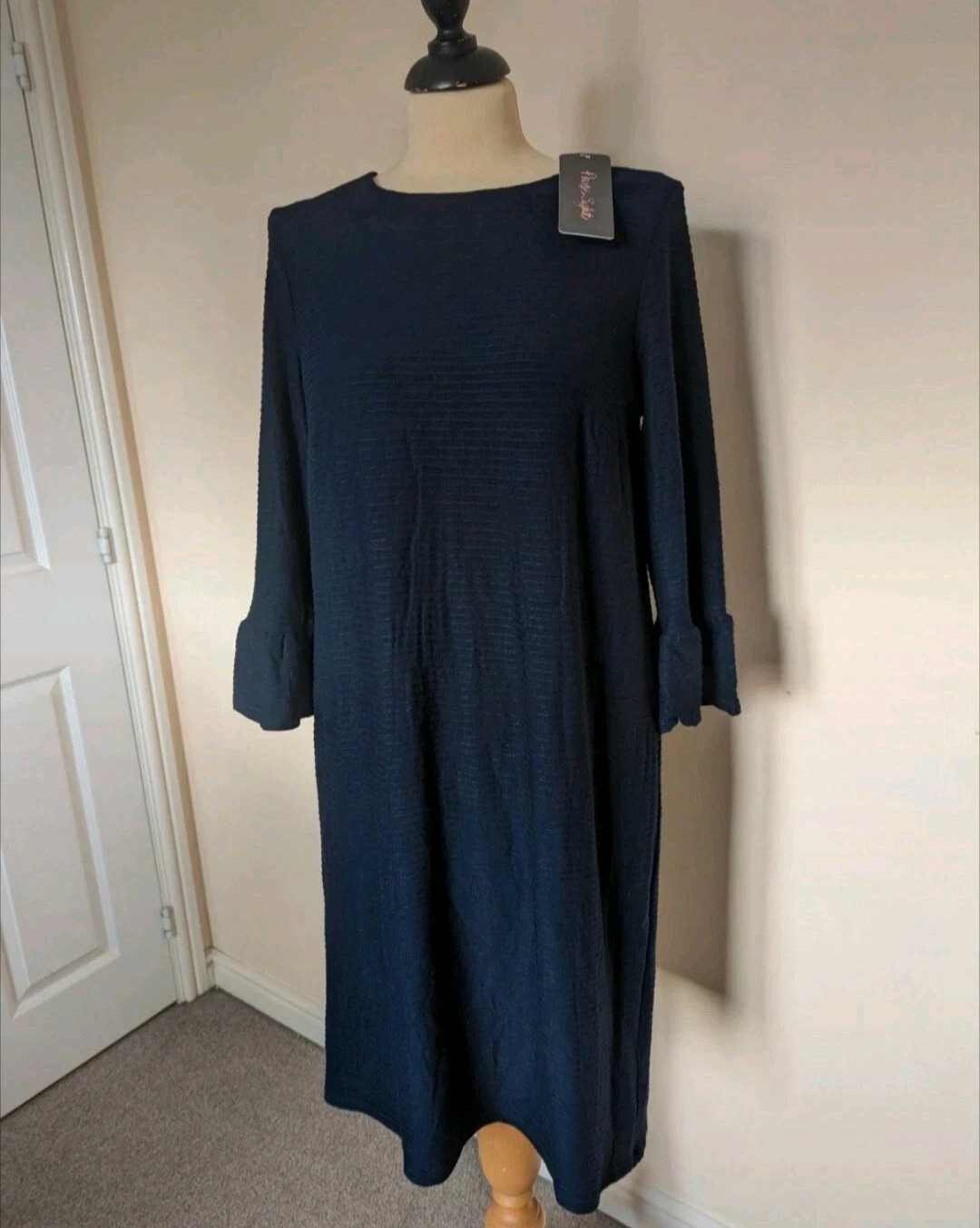 PHASE EIGHT RRP £89 Farah Tunic Dress Midnight Navy Size UK 12 L Brand New