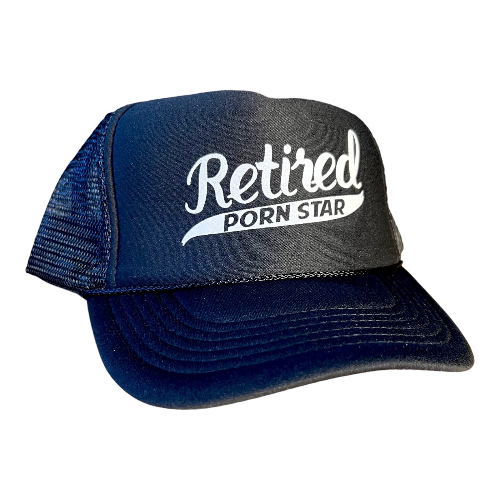 Funny Trucker hat Retired Porn Star Hat Snapback Mens Humor Novelty Hat NEW Cap