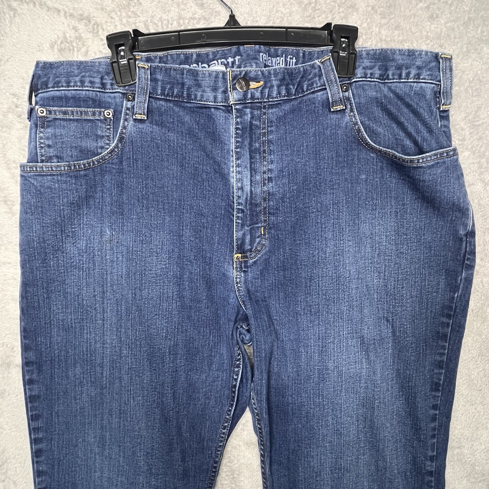 Carhartt Relaxed Fit Straight Denim Jeans Button 5-Pocket Medium Wash Men 40×30