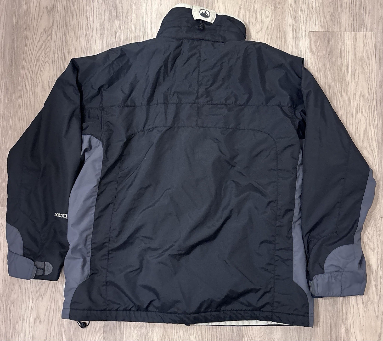 Columbia Jacket Mens L Black Full Zip 2in1 Shell With Detachable Liner