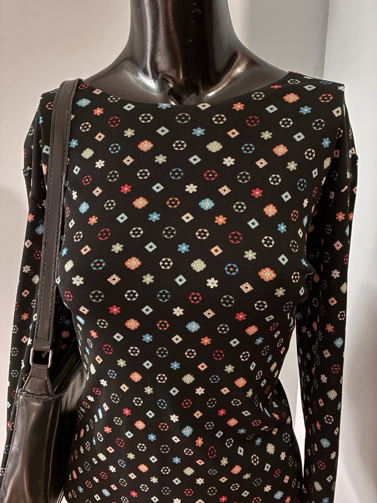 Longsleeve Y2K Patterned Blouse Womens Large