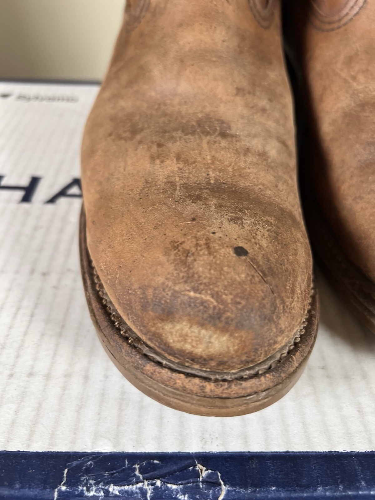 Red Wing #488 Vintage Pecos Style Brown Leather Cowboy Western Boots Sz 13 AAA