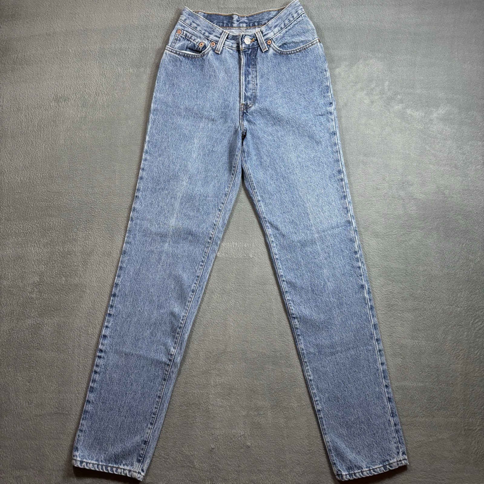 Vintage 90s Levis 501 Women’s Jeans Made In USA 25×32 Button Fly FLAWS READ 1994