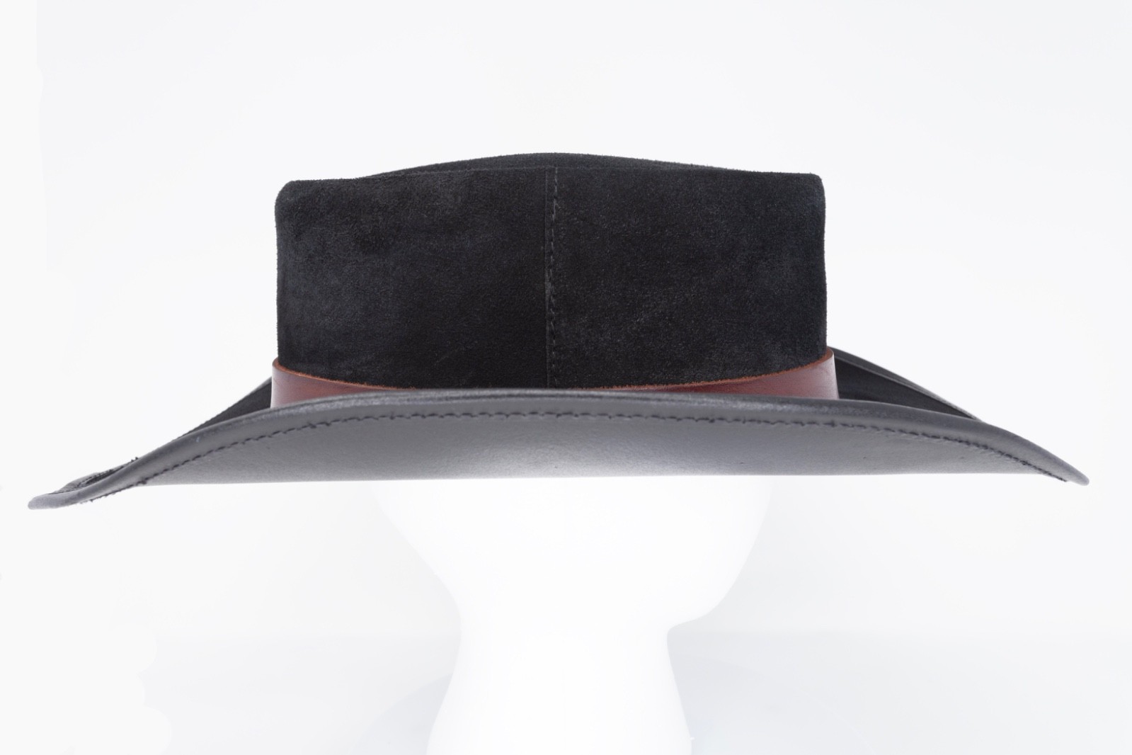 Winfield Cover CO. Cowboy Western Style Hat Suede Leather Black (Size M)
