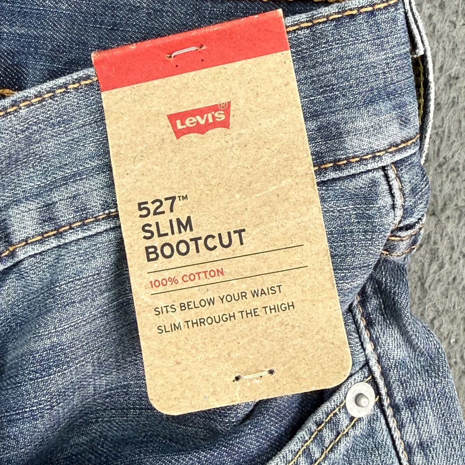 Levi’s 527 Slim Bootcut Jeans Men 32×30 Blue Medium Wash Denim Cotton 055270175