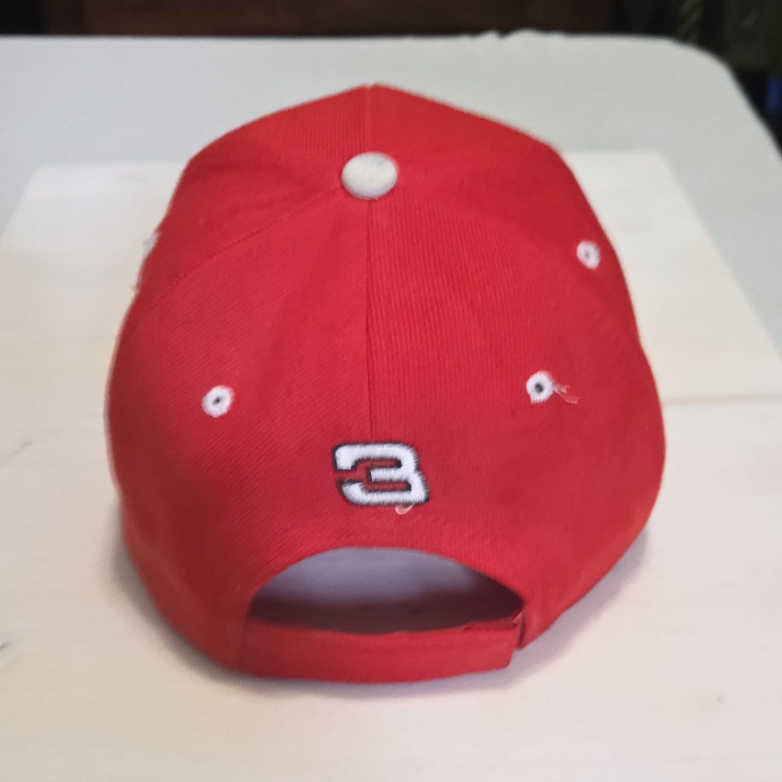 Dale Earnhardt Jr. #8 Red/White Embroidered Logo Adjustable Baseball Cap Hat
