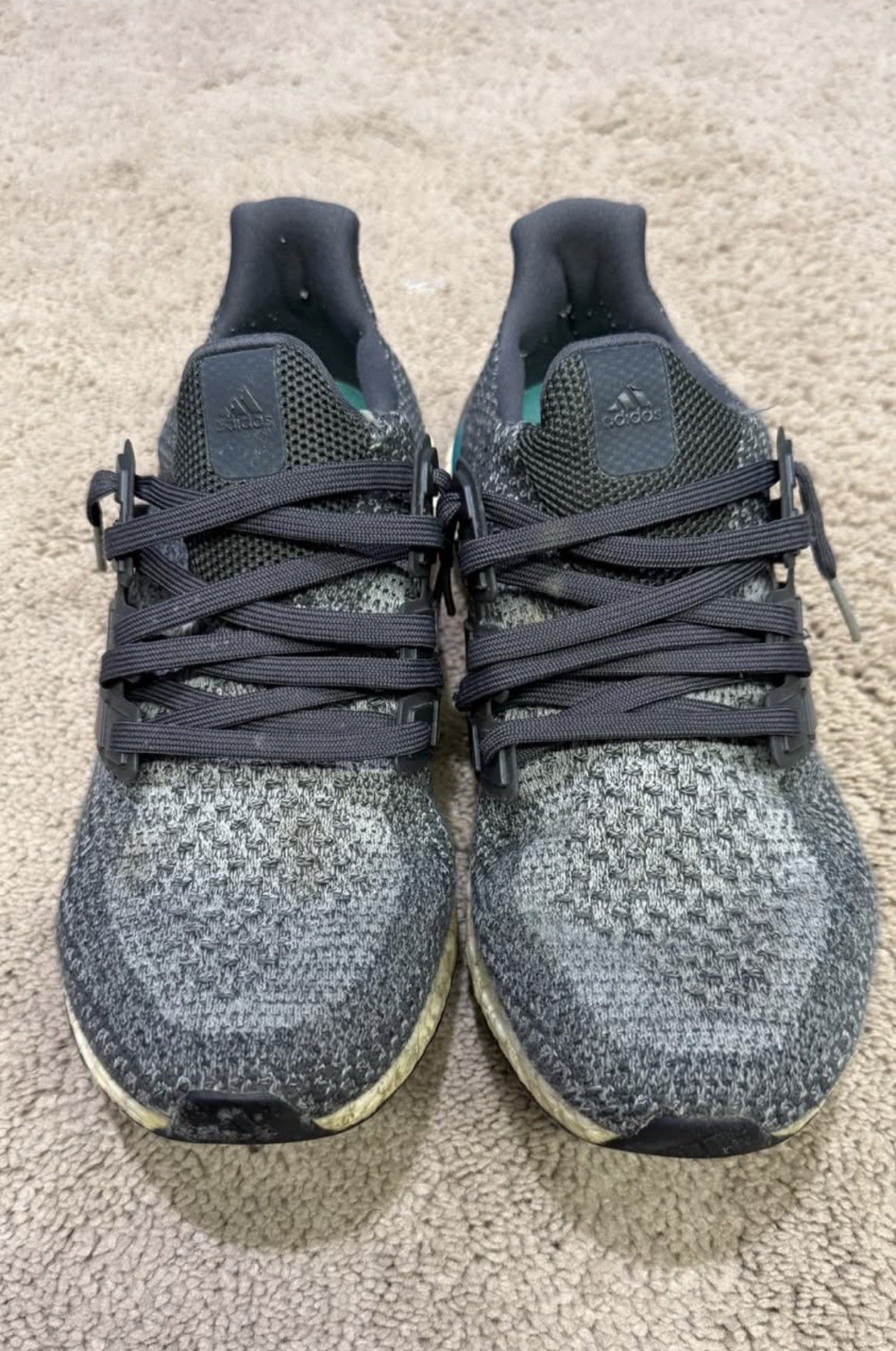 adidas UltraBoost 2.0 Shock Mint Primeknit Lace-Up Low Top Men’s AQ5931