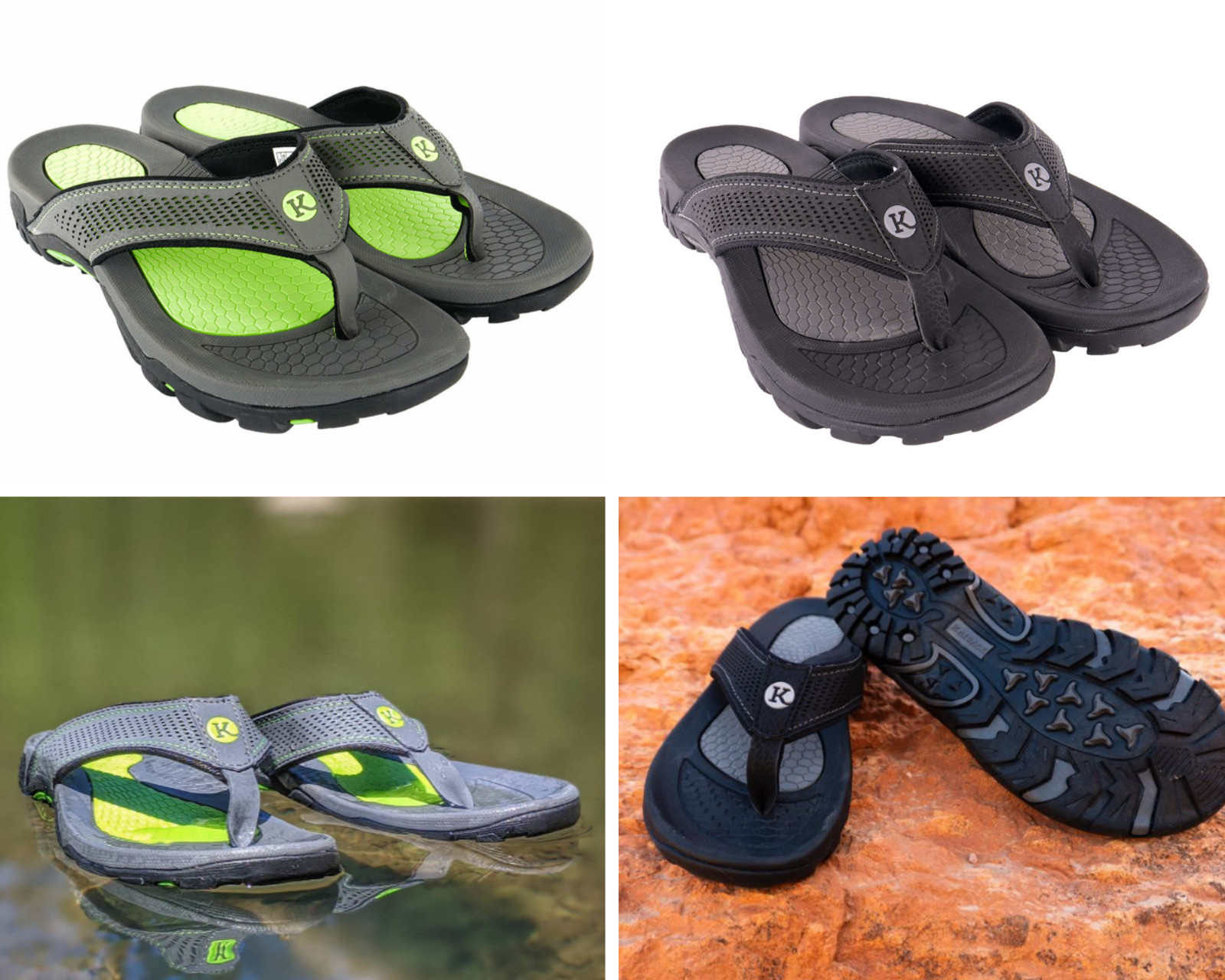 Women’s Kaiback Drifter Sandal- Outdoor Sport Flip Flop Tough Tread Arch Support