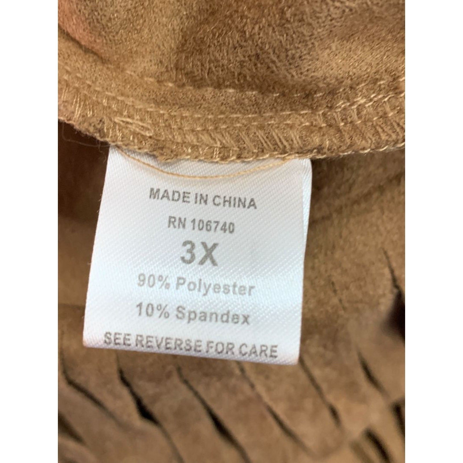 Size 3X Back in the Saddle Brown Fringed Midi Skirt Faux Suede Western