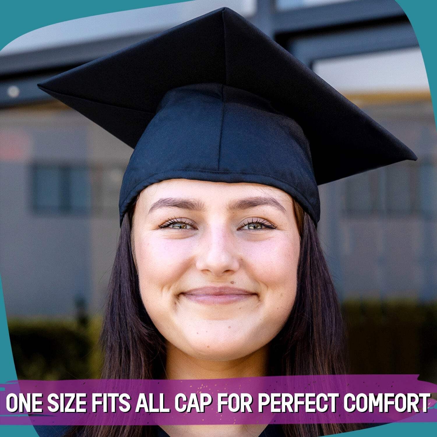 Endea Graduation Matte Black Graduation Gown & Cap
