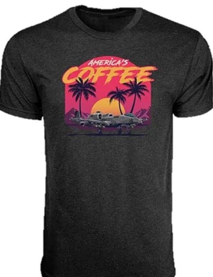 Black Rifle Coffee Company Sunset Jet Tshirt AMERICA’S COFFEE Men’s Size MED New