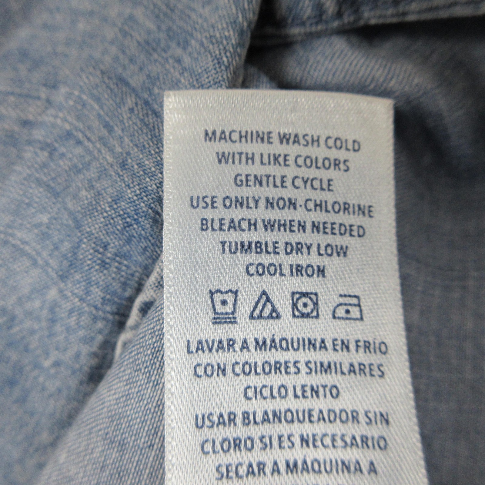 Splendid Chambray Lyocell Shirt Women M Blue Popover Peasant Boho Coastal Casual