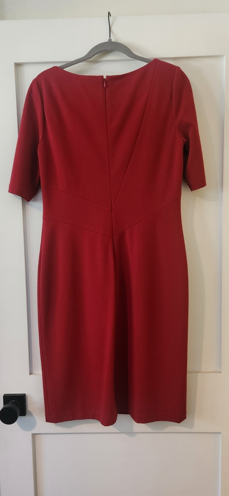 LAFAYETTE 148 New York Red Ponte Sheath Dress / MSRP $498 / Size 8