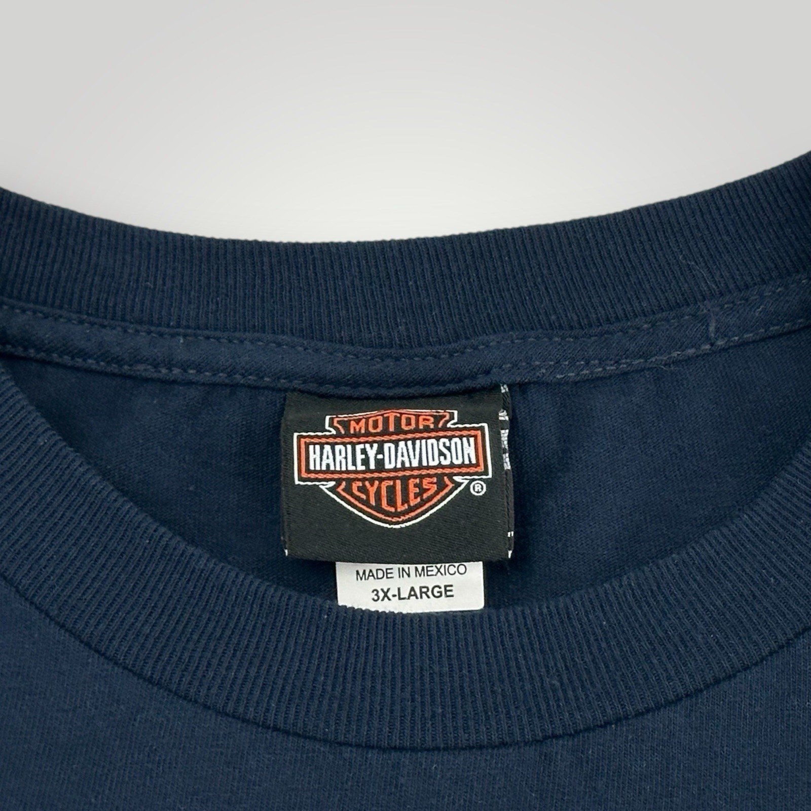 Harley-Davidson Countryside IL T-Shirt Mens 3XL Blue Short Sleeve Cotton Blend