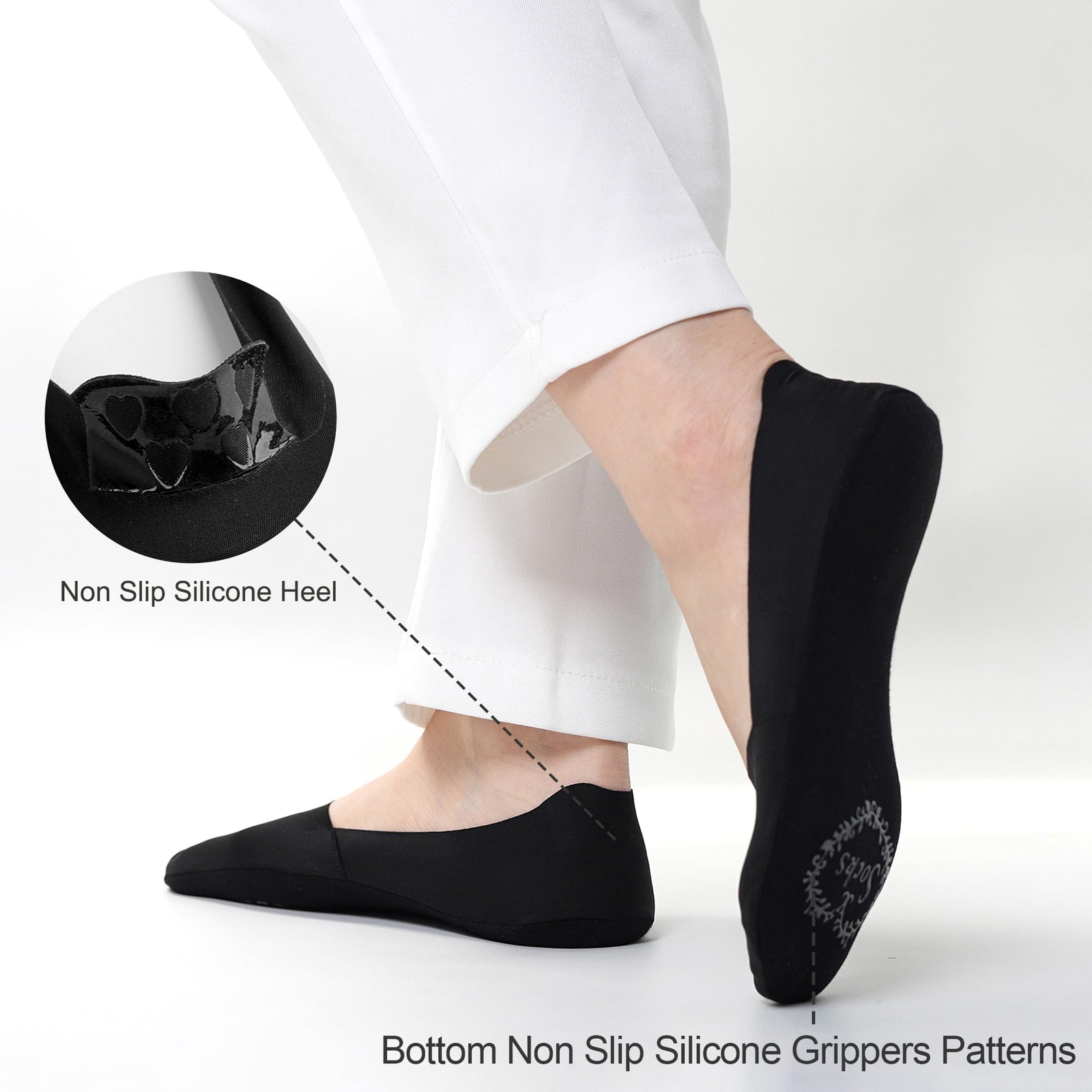 6× Thin No Show Socks Womens Low Cut Liner Non Slip Invisible Socks Summer USA
