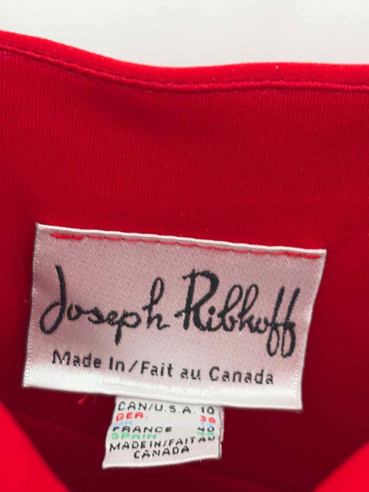 Pre-Owned Joseph Ribkoff Red Size 10 Maxi Sleeveless Dress