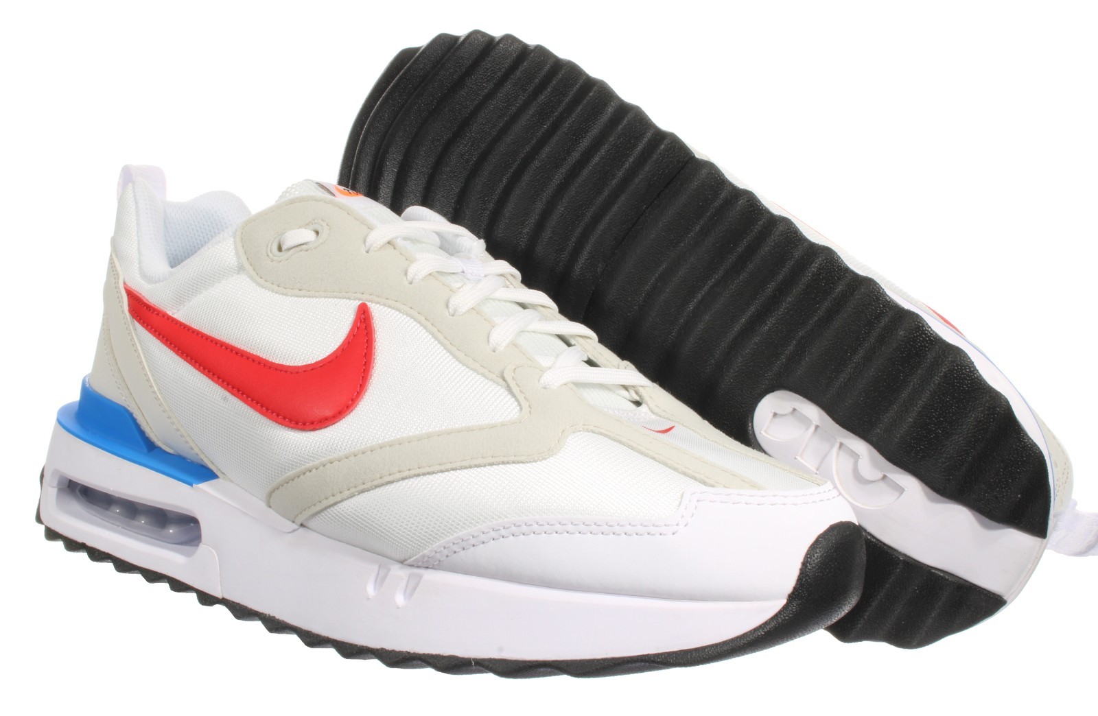 Nike Men’s AIR MAX DAWN White – Blue – Red Running Shoes Size 13 NEW