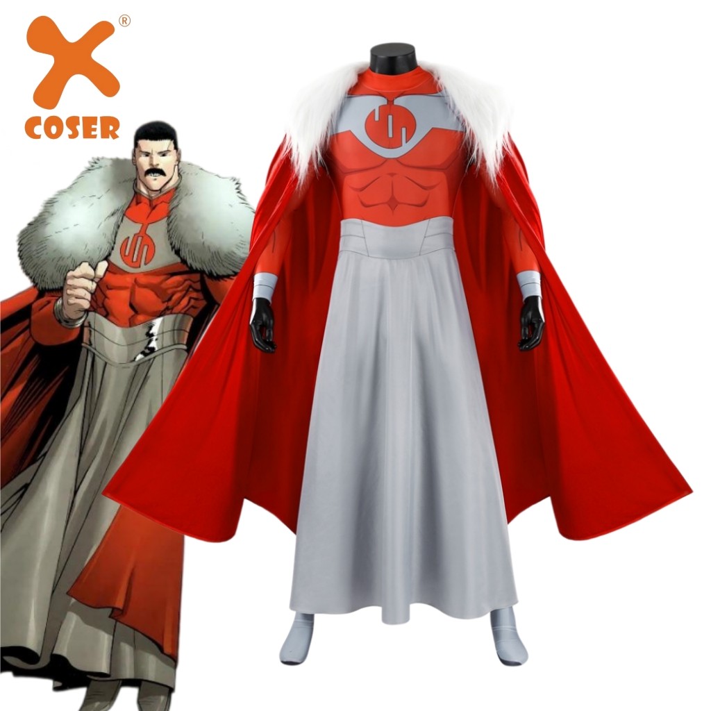 Xcoser Invincible Season 4 Thragg Cosplay Jumpsuit Outfit Halloween Bodysuits
