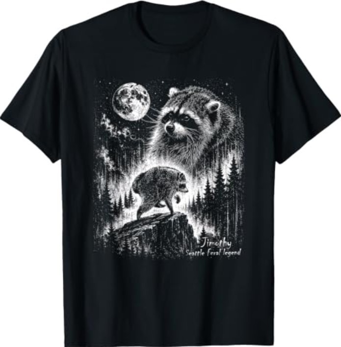 Jimothy Raccoon Funny Jimothy from Seattle T-Shirt
