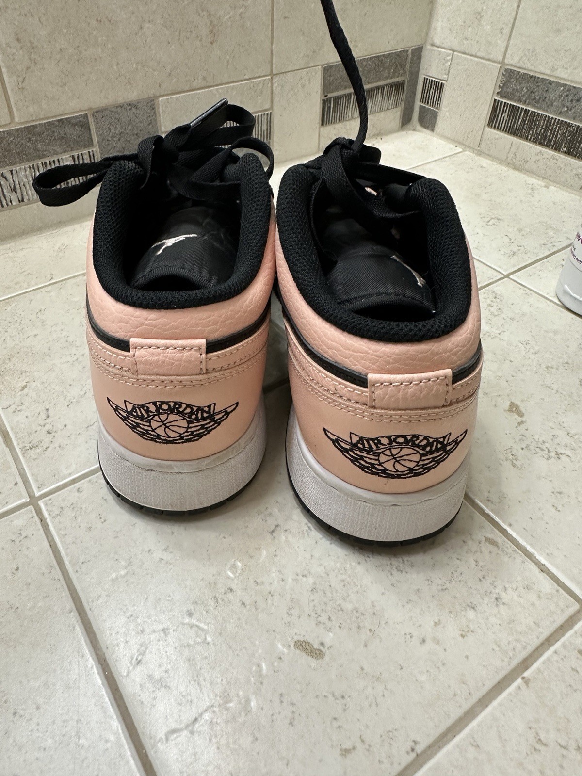 Jordan AirDunks Pink and Black US 7Y