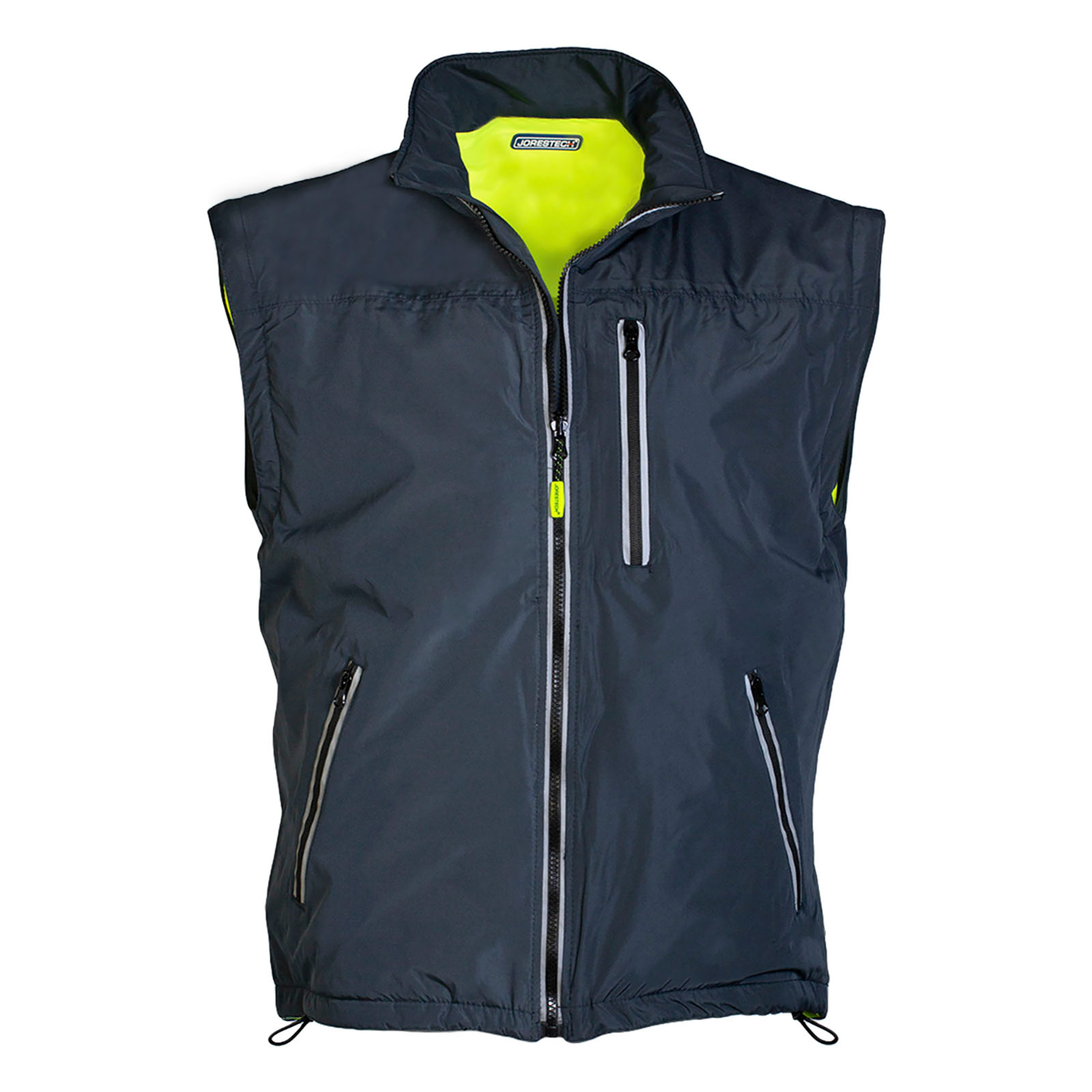4 in 1 Hi Vis Visibility Reversible Safety Jacket JORESTECH Windbreaker