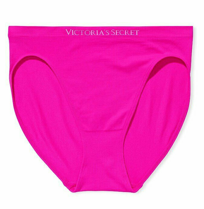 XXL Hot Pink SEAMLESS NOSHOW FULLBACK Victorias Secret HighLeg Waist Brief Panty