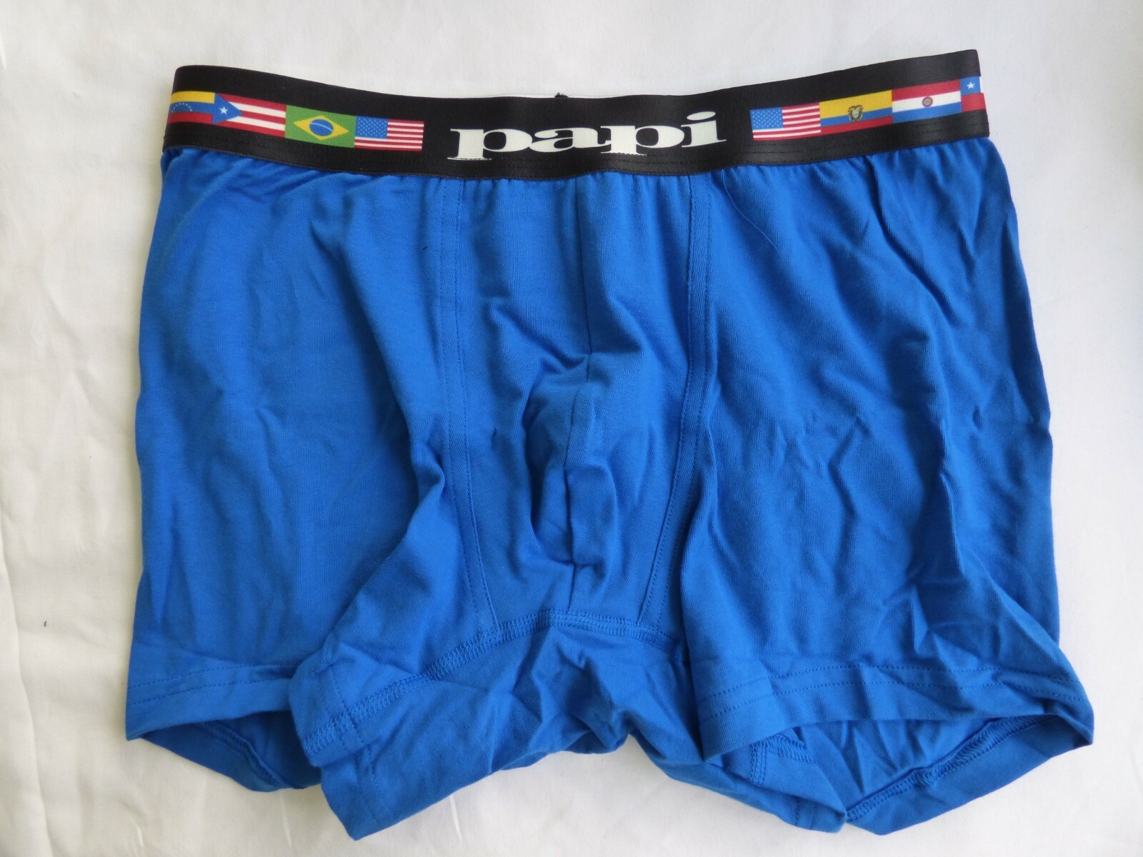 PAPI Boxer Briefs New No Tags Mens Flag Waist S M L XL Cotton Stretch Underwear