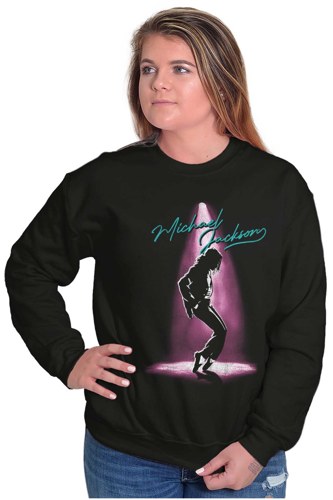 Michael Jackson Toe Stand Spotlight Dance Womens or Mens Crewneck Sweatshirt
