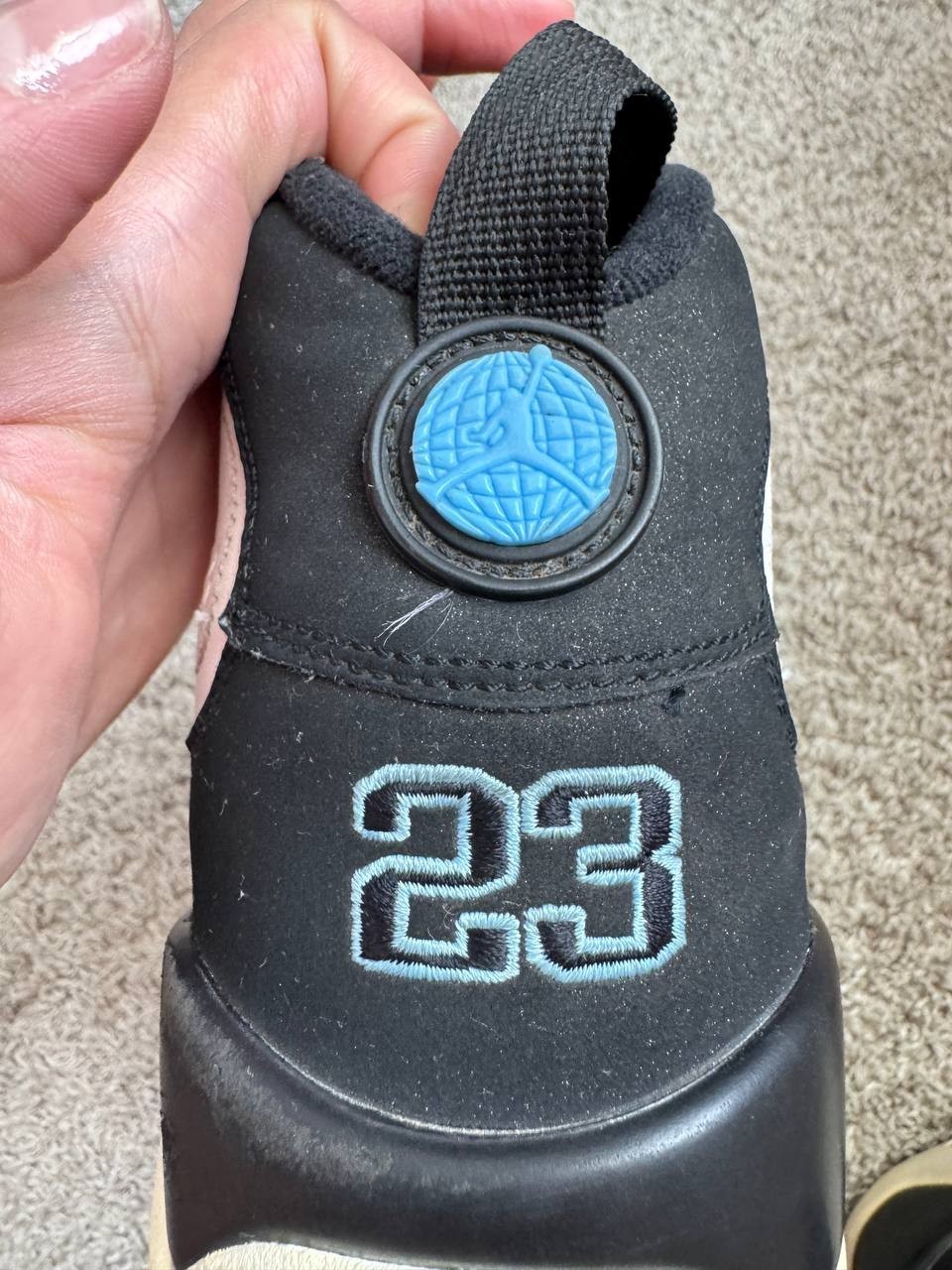 Jordan 9 Retro University Blue SZ 9 cm27 S.03