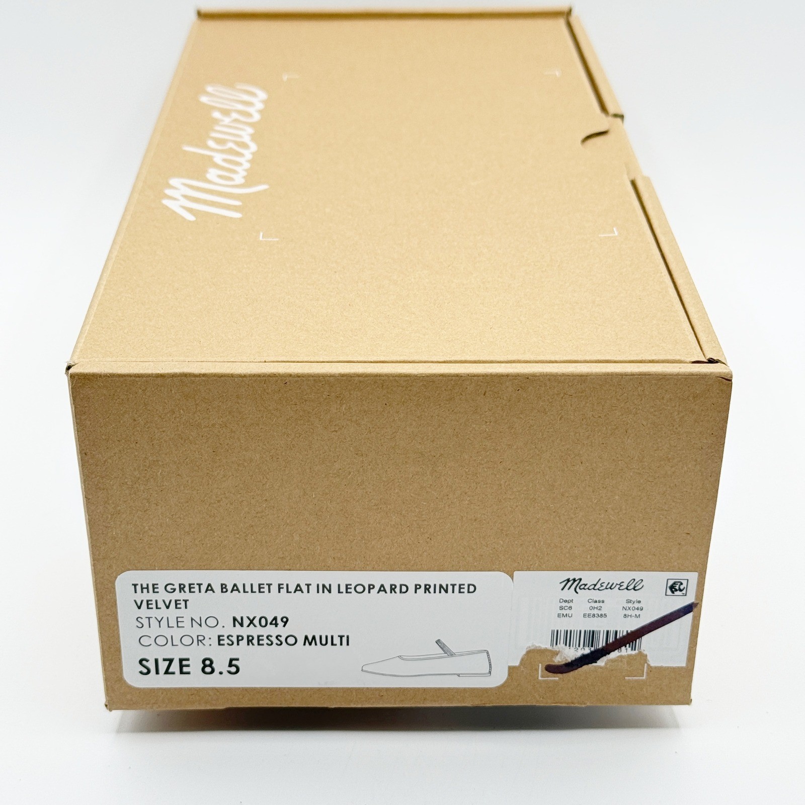 Madewell Greta Ballet Flat Size 8.5 Leopard / Espresso Womens – NEW IN BOX